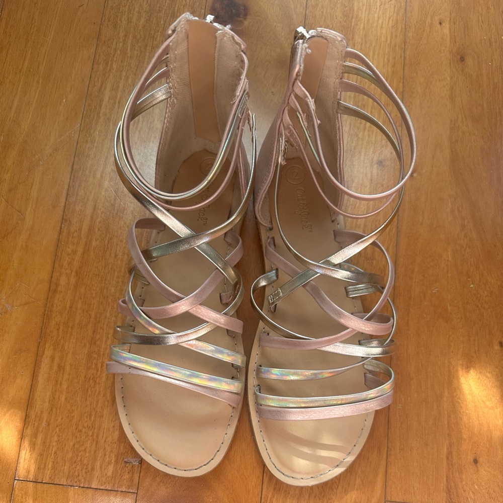 Cat and jack girls sandals size 2